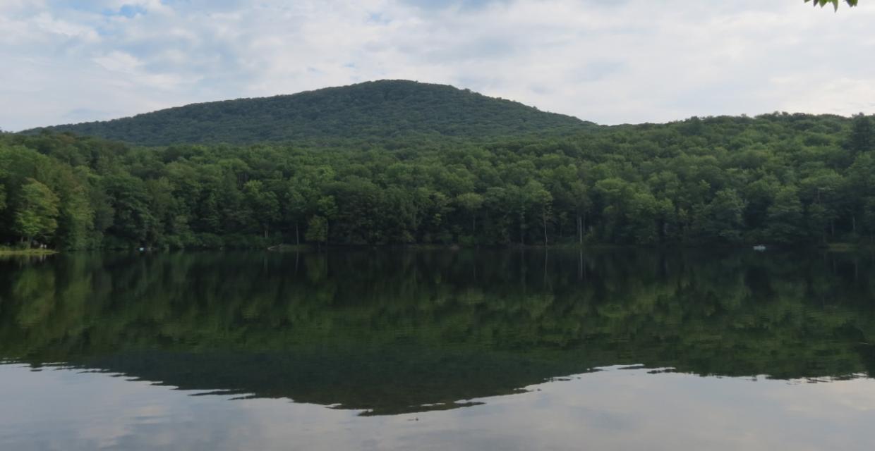 View of Touchmenot Mountain from Little Pond - Delaware Wild Forest - Photo credit: Daniela Wagstaff